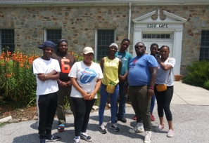 The YouthWorks Team. Kyrin is in the blue t-shirt.